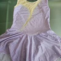 Vestito body pattinaggio danza 9-10 anni