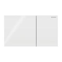 Placca Geberit Sigma 70 square vetro bianco