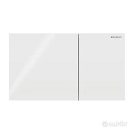 Placca Geberit Sigma 70 square vetro bianco