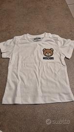maglietta bimbo cotone moschino 