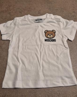 maglietta bimbo cotone moschino 