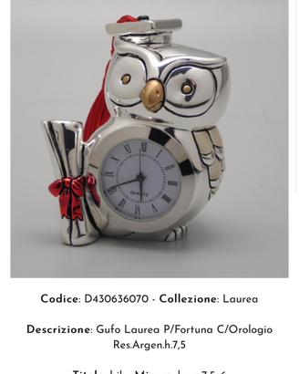 Orologio in argento quartz