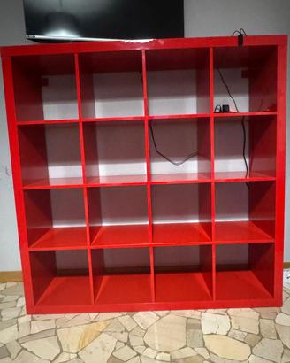 Set mobili rossi moderni completo – scrivania + li