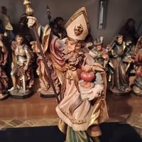 scultura in legno sant Agostino 