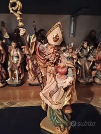 scultura in legno sant Agostino 
