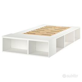 Letto contenitore 140x200 con doghe e materasse