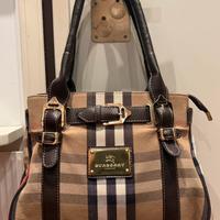 Borsa scozzese con rifinuture in semi pelle