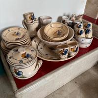 Servizio Piatti in Terracotta decoro Gallo Salento