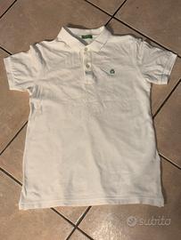 Polo benetton bianca bambini