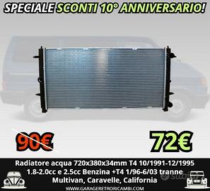 Radiatore acqua 720x380x34mm Volkswagen T4