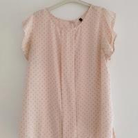 ✨ Blusa Benetton rosa cipria a pois – Taglia M