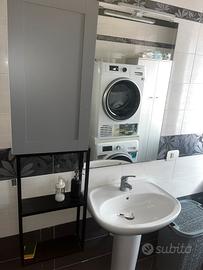 Mobiletto pensile + Specchio con Luce a LED