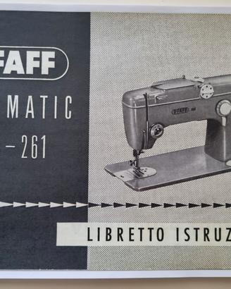 Libro istruzioni macchina da cucire Pfaff 260-261 