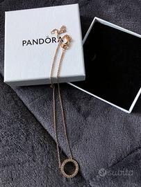 PANDORA 580515cz Collana 45 cm Cerchio Rose