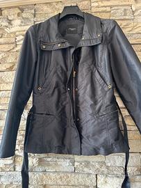 Blazer corto con cintura blu scuro Weekend Max Mar