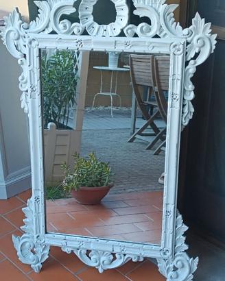 Specchio in legno shabby
