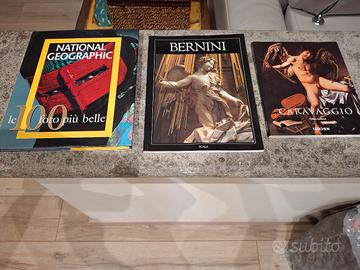 libri vari Bernini Caravaggio National Geographic