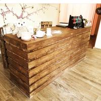 Tavolo banco cassa bancone legno negozio arredo