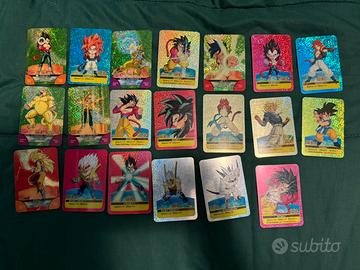 Lotto 30 carte Dragon Ball GT Lamincard Olograf.