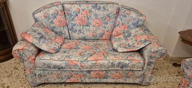Coppia divani Artiwood motivo floreale anni 70