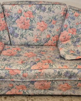 Coppia divani Artiwood motivo floreale anni 70