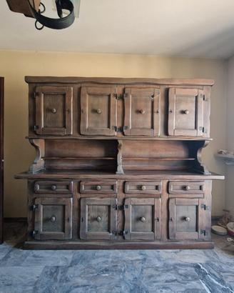 Credenza rustica in legno massello 