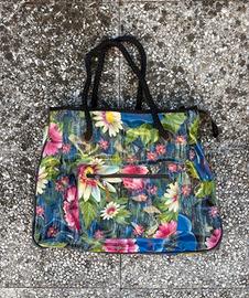 Borsa fiori multicolor
