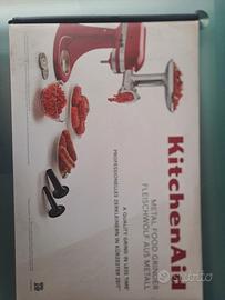 kitchenAid set tritacarne insaccatrice in acciaio