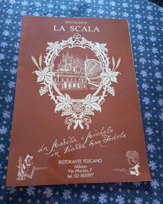 brossure Ristorante La Scala
