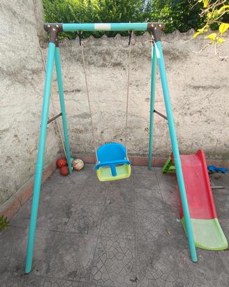 Altalena + scivolo per bambini 