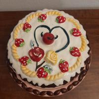  Porta Torta in Ceramica decorata