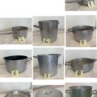 Pentole in alluminio professionali di varie misure