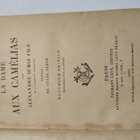 libro antico la dame aux camelias 