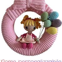 Ghirlanda nascita amigurumi