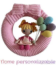 Ghirlanda nascita amigurumi