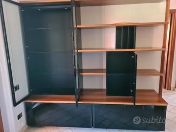 Mobile elegante nero/marrone per salotto