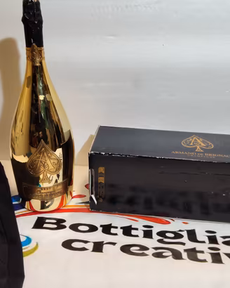 ARMAND DE BRIGNAC GOLD JEROBOAM VUOTA CON SACCA 