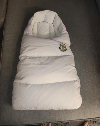 Sacco nanna rosa e bianco Moncler originale