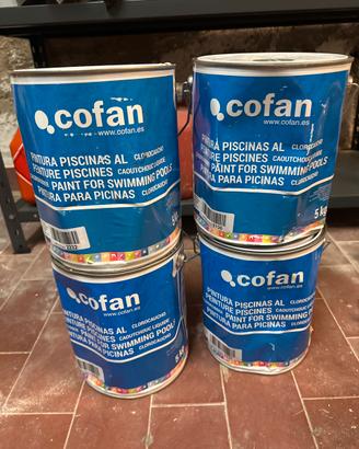 Vernice per piscine al clorocaucciù. COFAN 20KG
