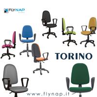 Sedia girevole ufficio casa TORINO colori vari