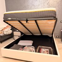 LETTO MATRIMONIALE COMPLETO CON CONTENITORE