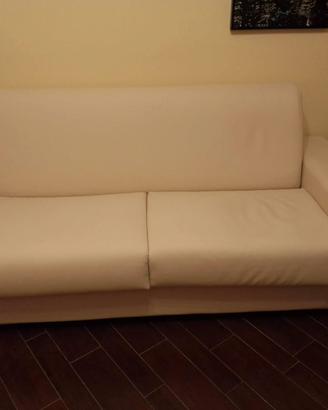 Divano letto ecopelle