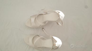 scarpa bianca da sposa sartoriale 37 nuova