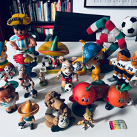 Mascotte mascottes calcio Mondiali Europei blocco