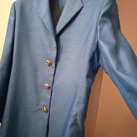 Soprabito Shantung Seta Turchese Tg 52