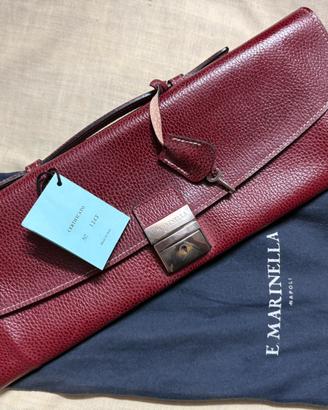 Cartella sottobraccio in pelle Marinella