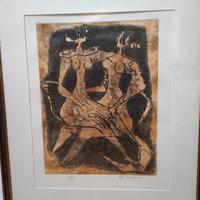 Incisione colorata Luciano Minguzzi