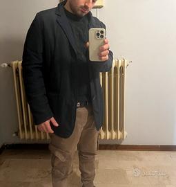 Giacca uomo blu imbottita nuova taglia 46