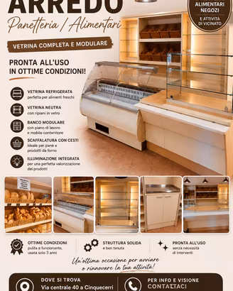Arredo completo per panetteria/alimentari