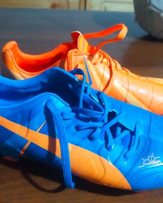 scarpe calcio 40.5 nuove,.42 usate e 44 nike azzur
